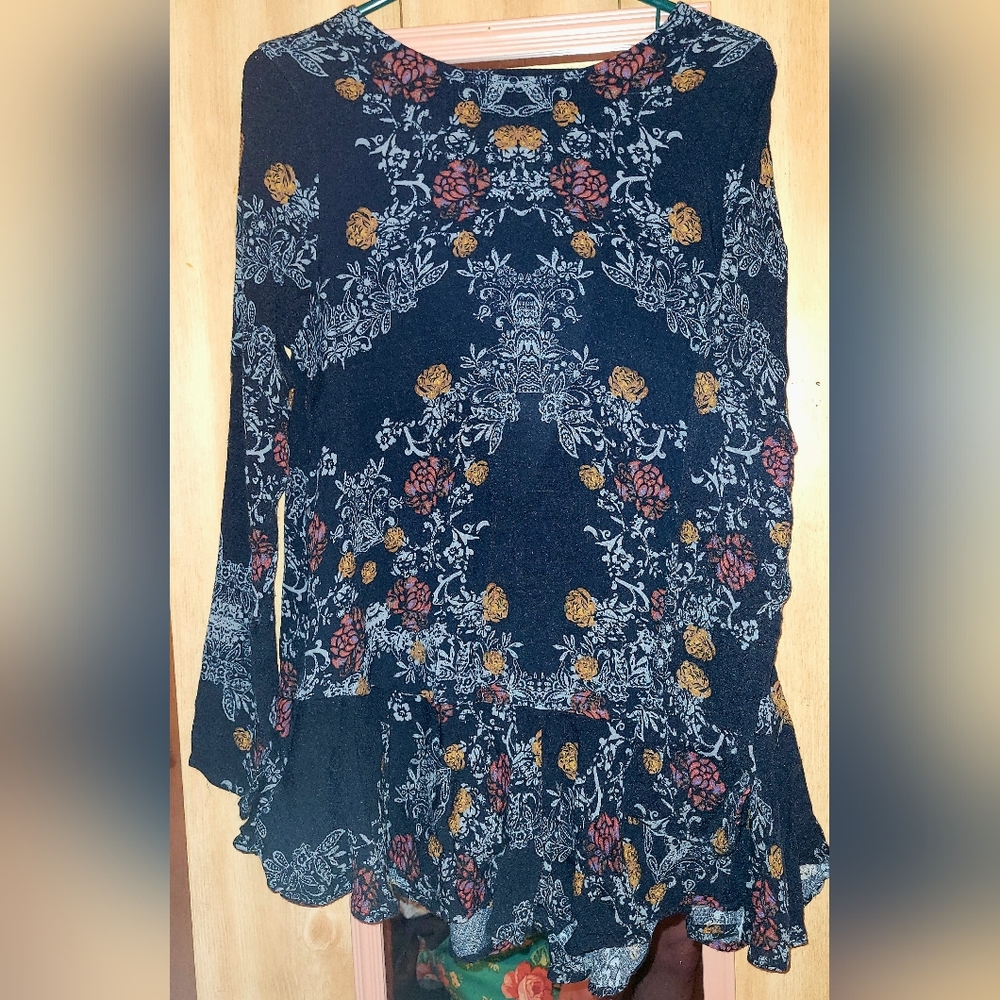 free people blouse/mini dress size large
